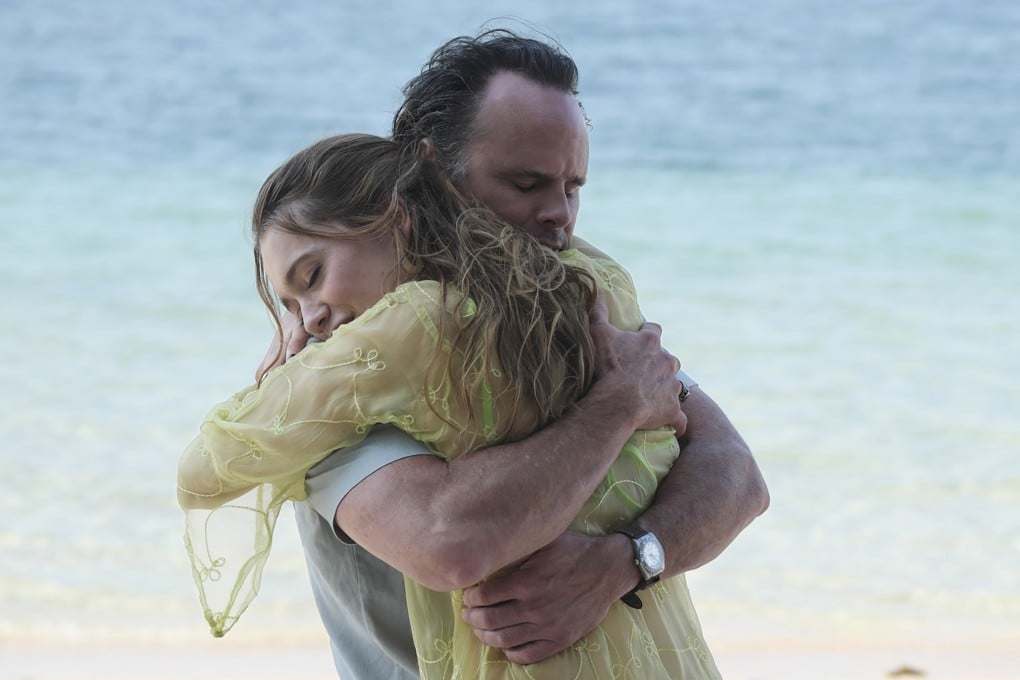 Walton Goggins and Aimee Lou Wood in a scene from The White Lotus season 3. Besides being disappointed that a sex scene between the two of them did not make it into the final episode of season 3, they also dispelled rumours that they feuded off-screen while playing star-crossed lovers on the hit show. Photo: HBO