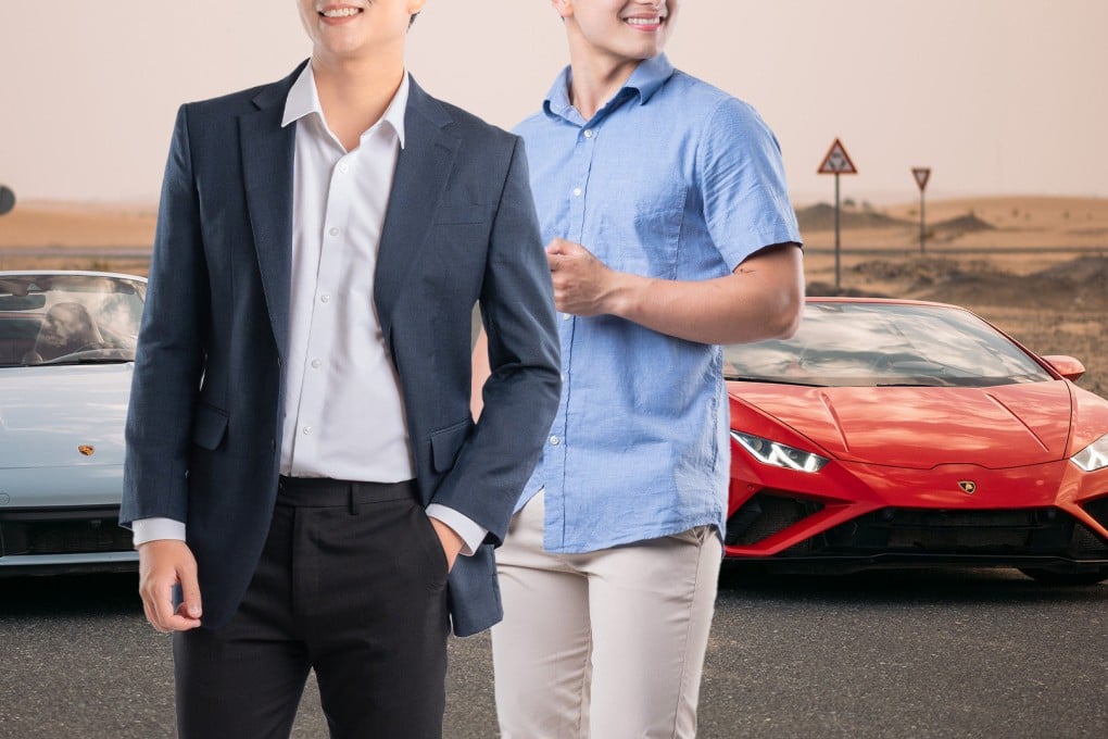 Chinese women spend US$14 to relax after work by enjoying luxury car rides with charming young men. Photo: SCMP composite/Shutterstock
