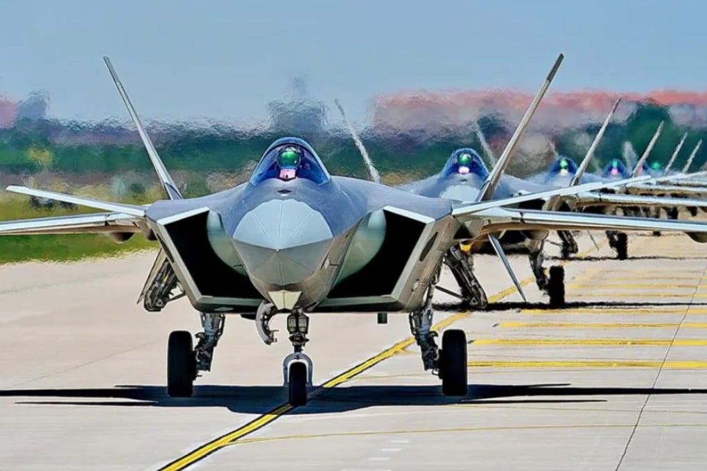 The J-20, also known as the Mighty Dragon, is a twin-engine stealth fighter viewed as China’s answer to America’s F-22 “Raptor”. Photo: Handout