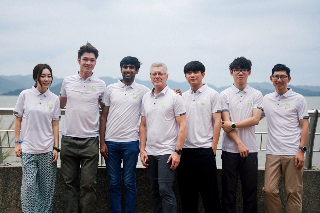 Rainer Duespohl (centre) hopes the launch of the WayMe app can lower the number of people who need rescuing while out hiking in Hong Kong. Photo: WayMe Outdoor Limited