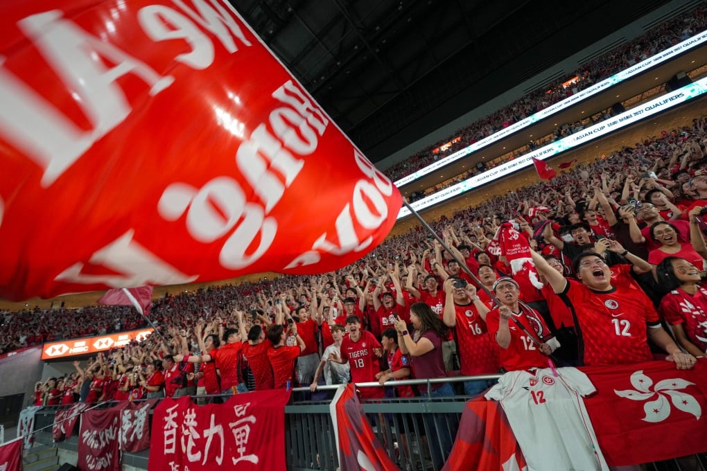 Analysts say the success of the first Hong Kong football team home game played at Kai Tak Stadium highlights an opportunity to develop a sports economy in the city. Photo: Sam Tsang
