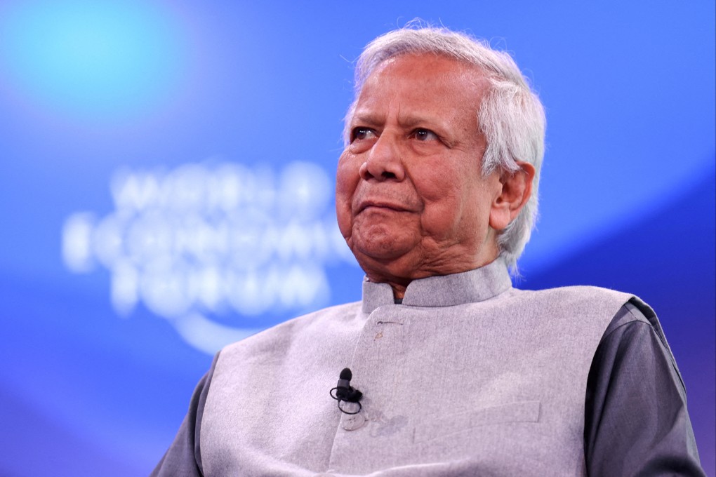 Muhammad Yunus, interim head of the Bangladesh government, attends the 55th annual World Economic Forum meeting in Davos, Switzerland, in January. Photo: Reuters