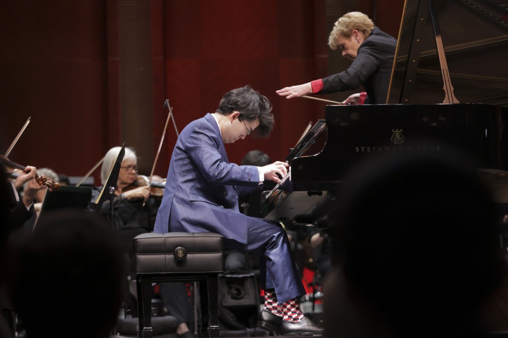 Aristo Sham, 29, of Hong Kong, performs with the Fort Worth Symphony Orchestra under conductor Marin Alsop in the finals of the 17th Van Cliburn International Piano Competition. Photo: Ralph Lauer