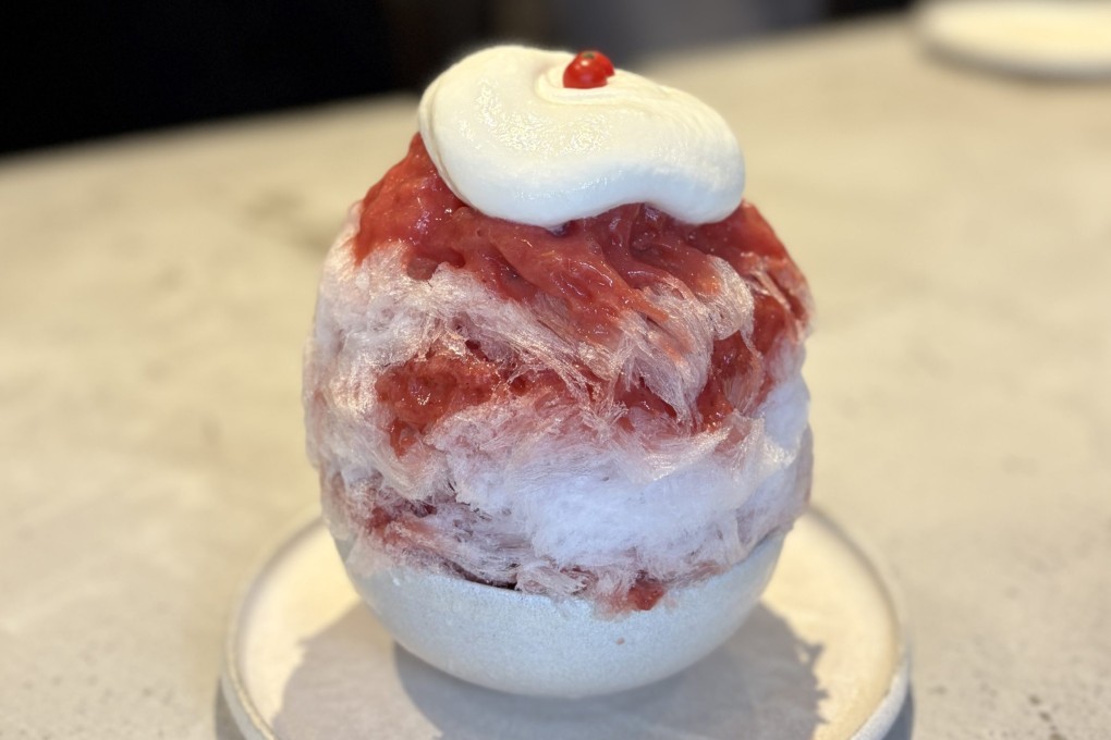A strawberry and tomato kakigori (shaved ice dessert) from Azuki to Kouri in Tokyo, Japan, proved to be anything but predictable during Charmaine Mok’s recent visit to the country. Photo: Charmaine Mok