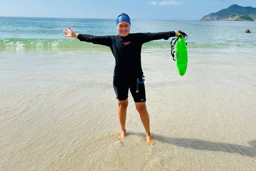 Cocoy Sabareza after finishing the Hong Kong Four Beaches Challenge. Photo: Cocoy Sabareza