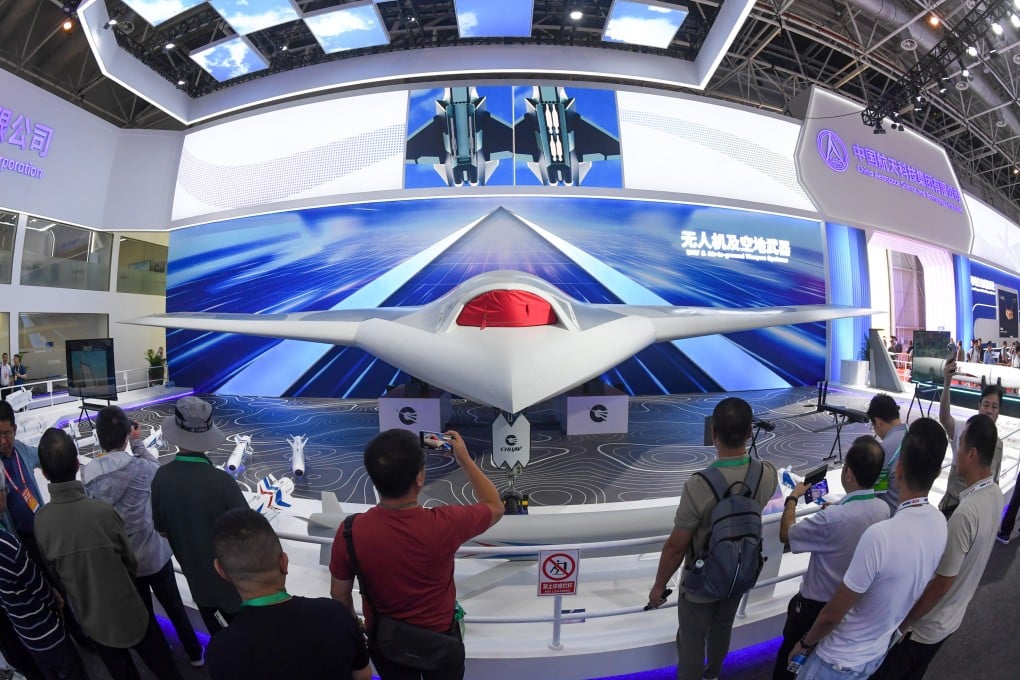 A drone on display at the 15th China International Aviation and Aerospace Exhibition in Zhuhai, southern China. Photo: Xinhua