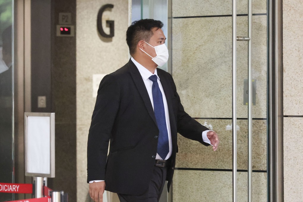 Police officer Lam Wai-wing testified at the inquest into the 2012 death of a taxi driver. Photo: Dickson Lee