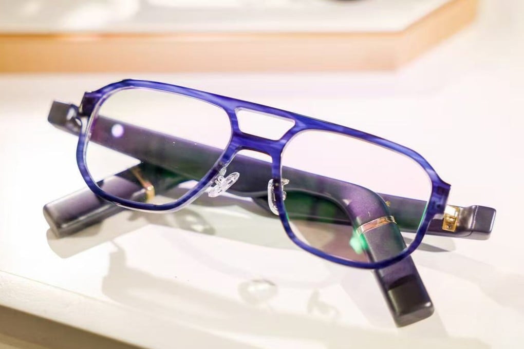 Powered by ByteDance’s artificial intelligence technology, Lao Feng Xiang’s smart glasses feature real-time voice navigation and translation functions. Photo: Handout