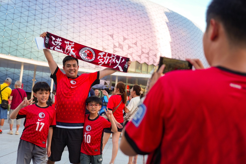Hong Kong football fans enjoy their team’s first match at Kai Tak Stadium on Tuesday. Photo: Sam Tsang