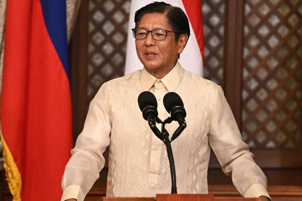 Philippine President Ferdinand Marcos Jnr addresses a press conference at the Malacanang presidential palace on June 4. Photo: AFP
