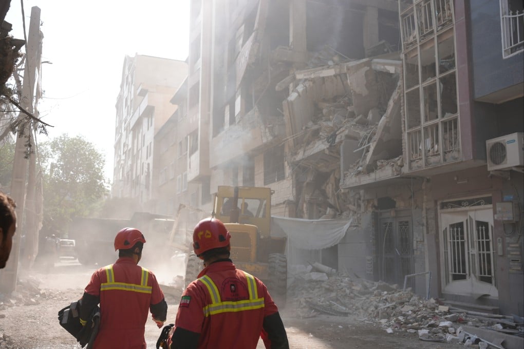 Buildings damaged during Israel’s “pre-emptive” strikes in Tehran, Iran. Photo: Xinhua