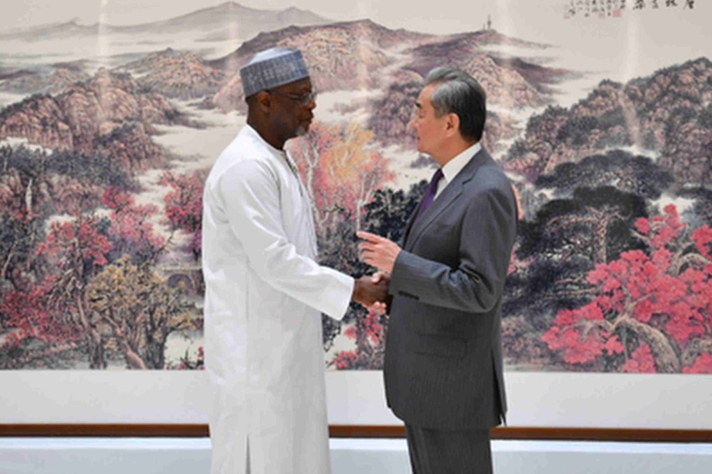 Chinese Foreign Minister Wang Yi meets his Nigerien counterpart Bakary Yaou Sangaré in Changsha, Hunan province on Wednesday. Photo: Ministry of Foreign Affairs