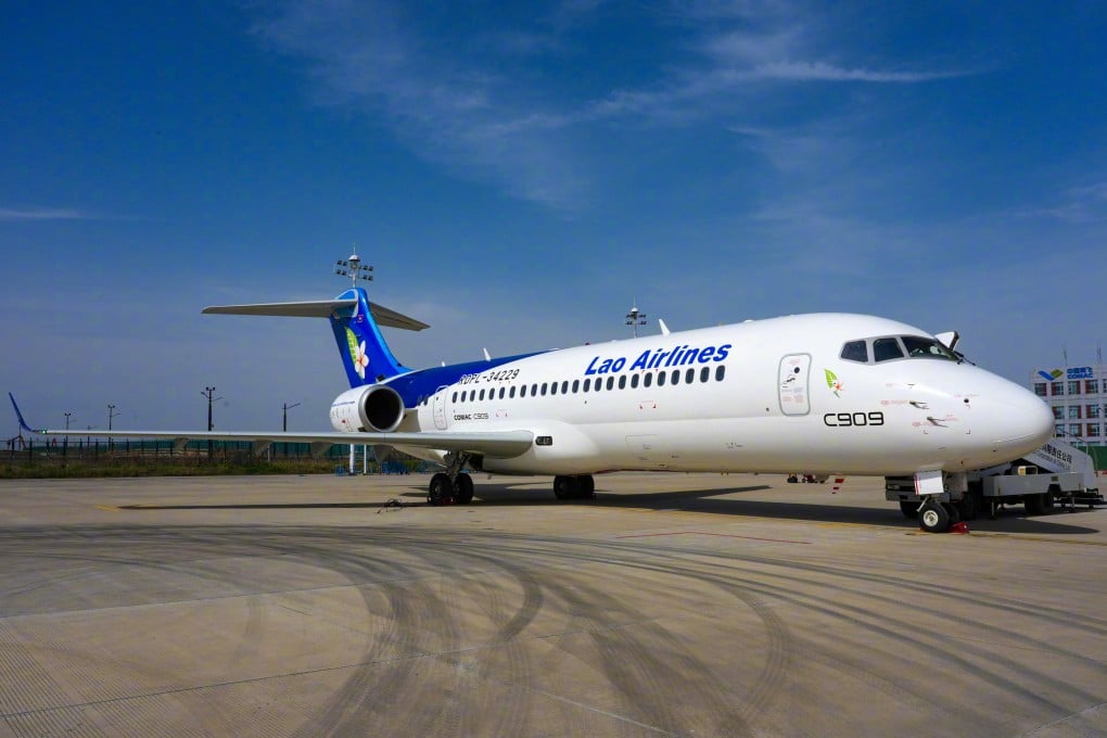 The flagship airline of Laos recently added a first Chinese-made C909 aircraft to its fleet, joining a larger group of Southeast Asian clients for the regional jet. Photo: CCTV