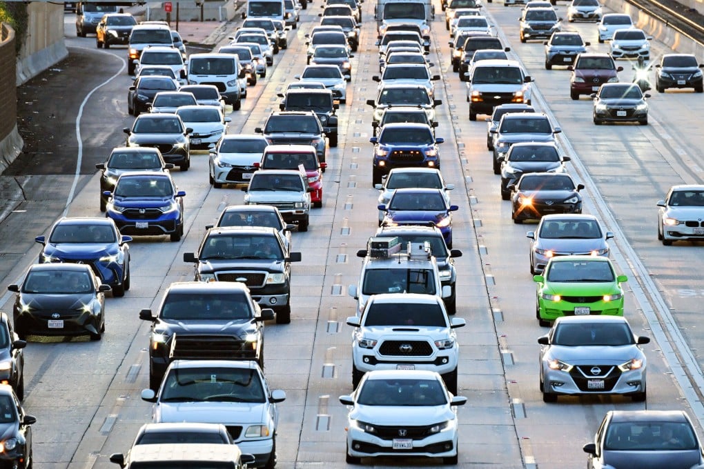 Traffic on a Los Angeles freeway. File photo: AFP