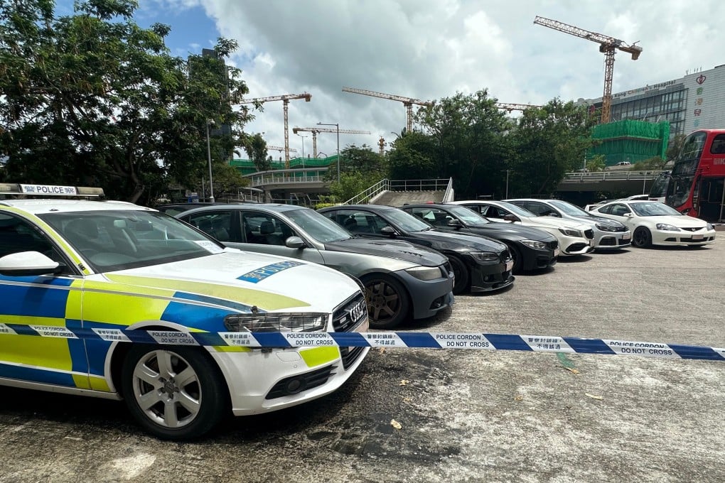 Seven of the cars involved in racing have been confiscated by the force for investigation, including the suspected retired Audi police vehicle. Photo: Handout