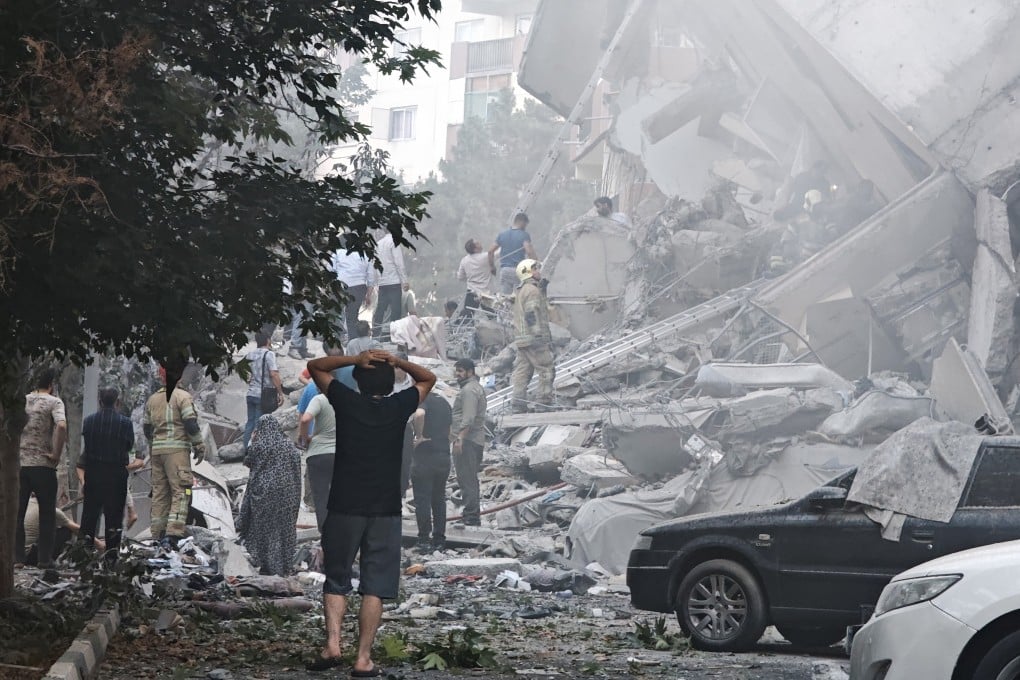 People gather in Nobonyad Square, Tehran, after Israeli airstrikes on Iran on June 13. Photo: Getty Images