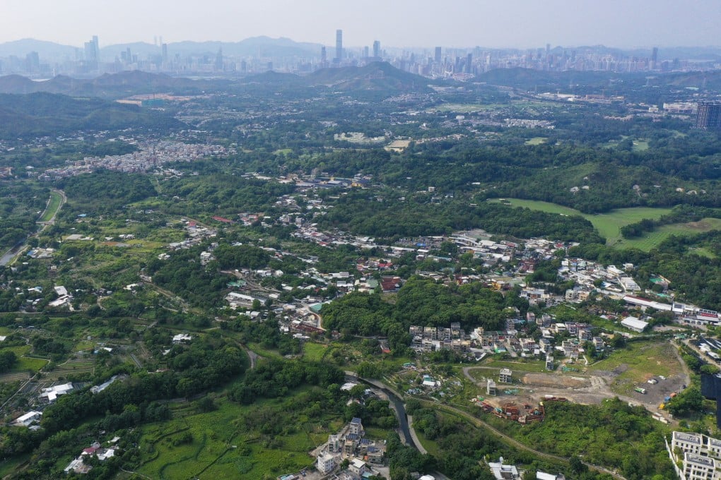 The northern New Territories. The development plan’s zoning outline draft for Fanling Area 17 was approved in December 2022. Photo: May Tse