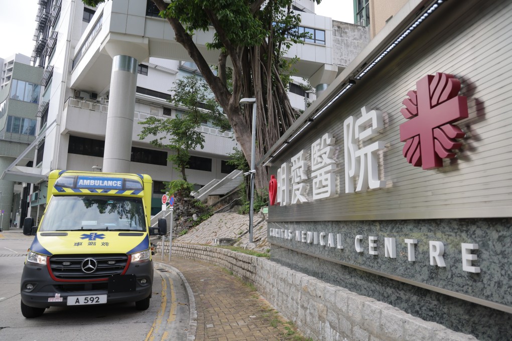 A man was pronounced dead at Caritas Medical Centre in Cheung Sha Wan. Photo: Jelly Tse