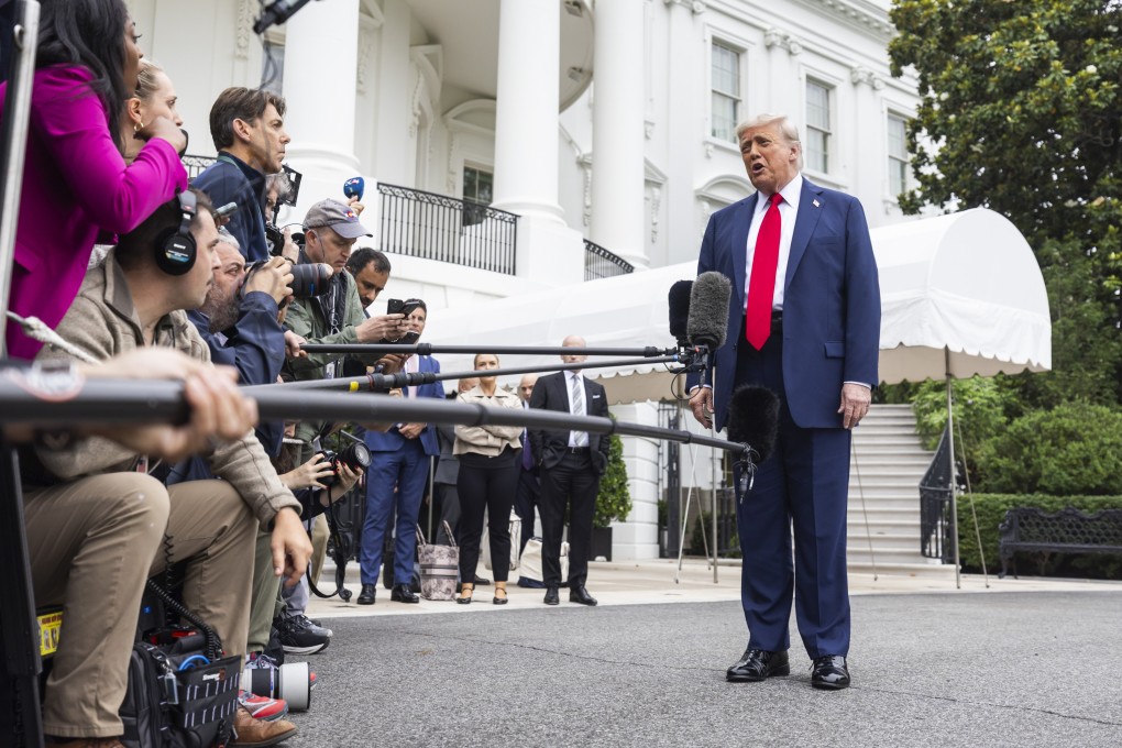 US President Donald Trump on Sunday. Photo: EPA-EFE