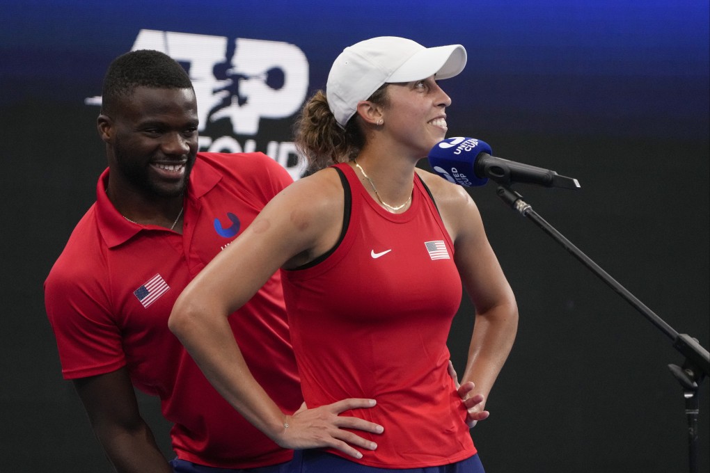 The United States’ Frances Tiafoe and Madison Keys could be one of the star pairings in the new US Open mixed-doubles competition. Photo: AP