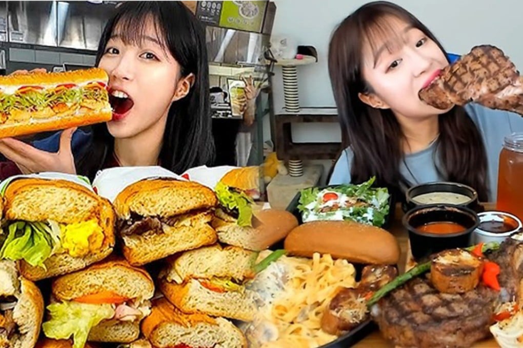 South Korea’s “Big Stomach Queen” captivates 12 million fans with her extraordinary appetite, boasting a stomach 40 per cent larger than average, surpassing that of many adult men. Photo: SCMP composite/YouTube