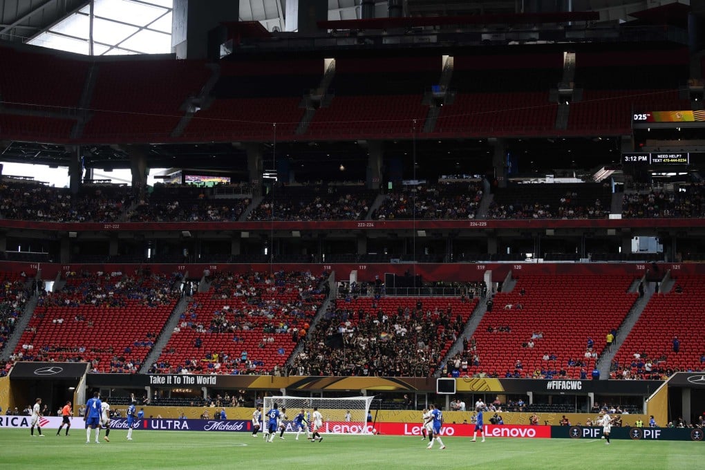 Chelsea’s Fifa Club World Cup clash with Los Angeles FC was played in front of 50,000 empty seats at the Mercedes-Benz Stadium in Atlanta. Photo: AFP