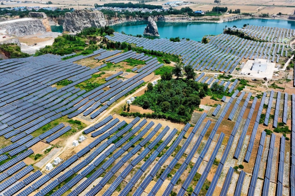 A June 5, 2025, photos shows solar panels in a former mining area in Hetaoyuan Town of Juye County, in east China’s Shandong province. Photo: Xinhua