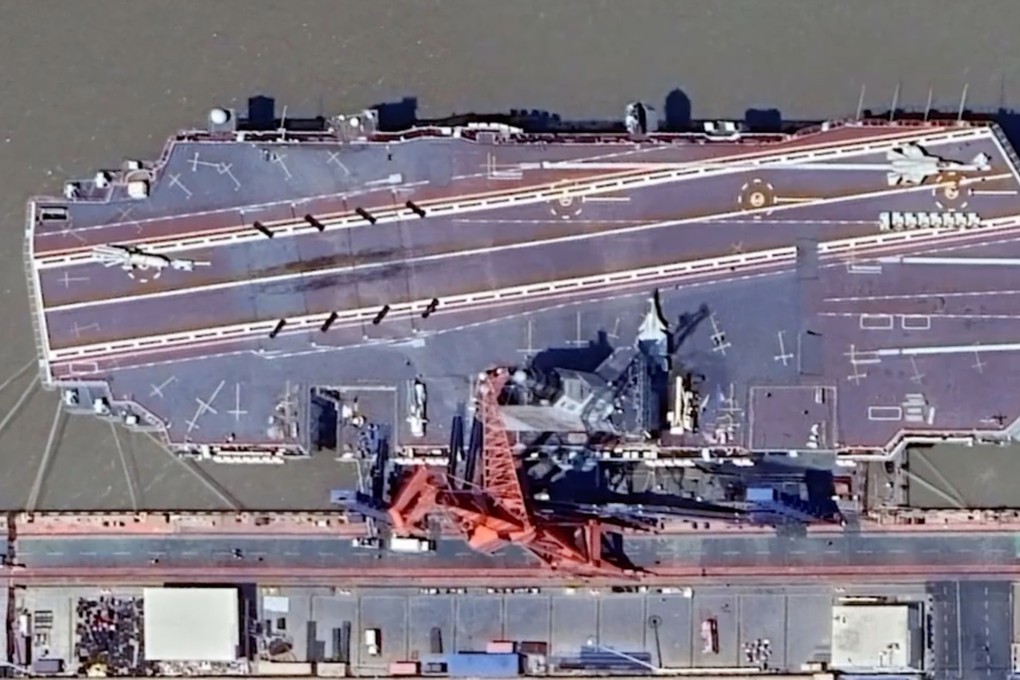 New paint marks were seen on the flight deck. Photo: Handout