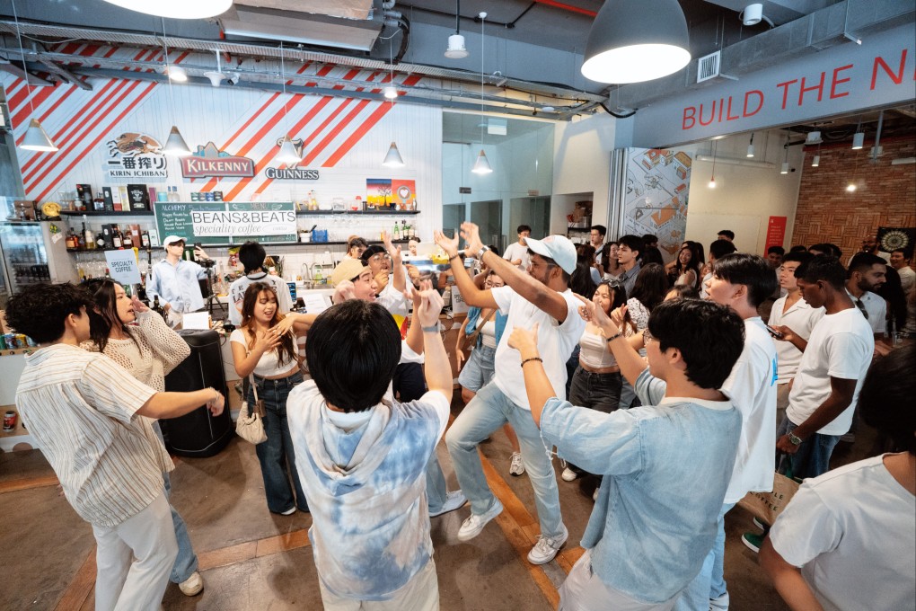 People gather at Beans&Beats, a daytime party collective in Singapore. Sober partying movements similar to Singapore’s are taking shape across Asia. Photo: Beans&Beats