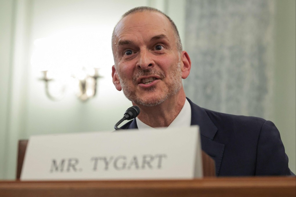Travis Tygart, CEO of the US Anti-Doping Agency, speaking at the the senate hearing on Tuesday. Photo: AFP