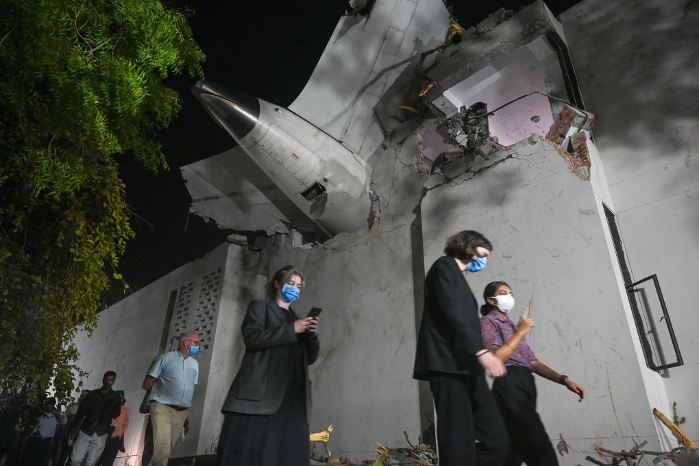 The site of the Air India flight crash on June 12 in Ahmedabad. Photo: TNS