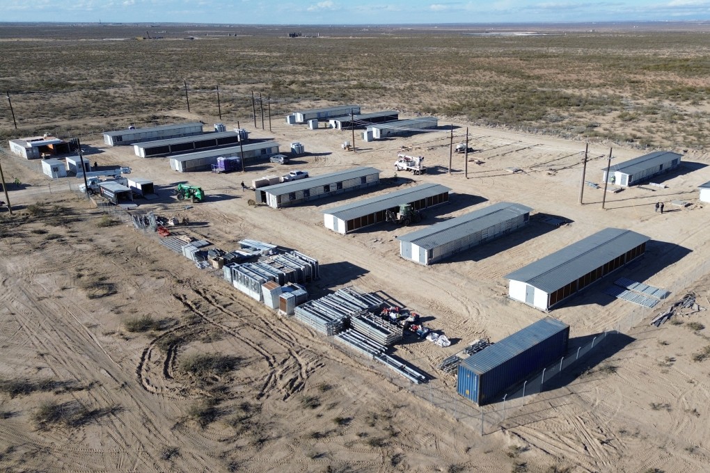 Canaan’s bitcoin-mining fleet in West Texas, US. Photo: Handout