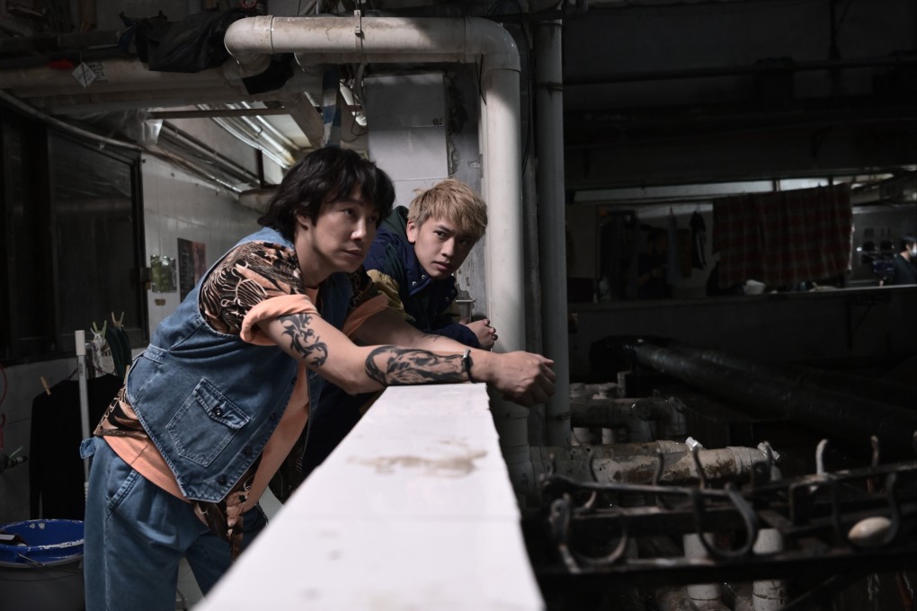 Patrick Tam and Locker Lam in a still from Fight for Tomorrow (category IIB, Cantonese), directed by Chan Tai-lee.