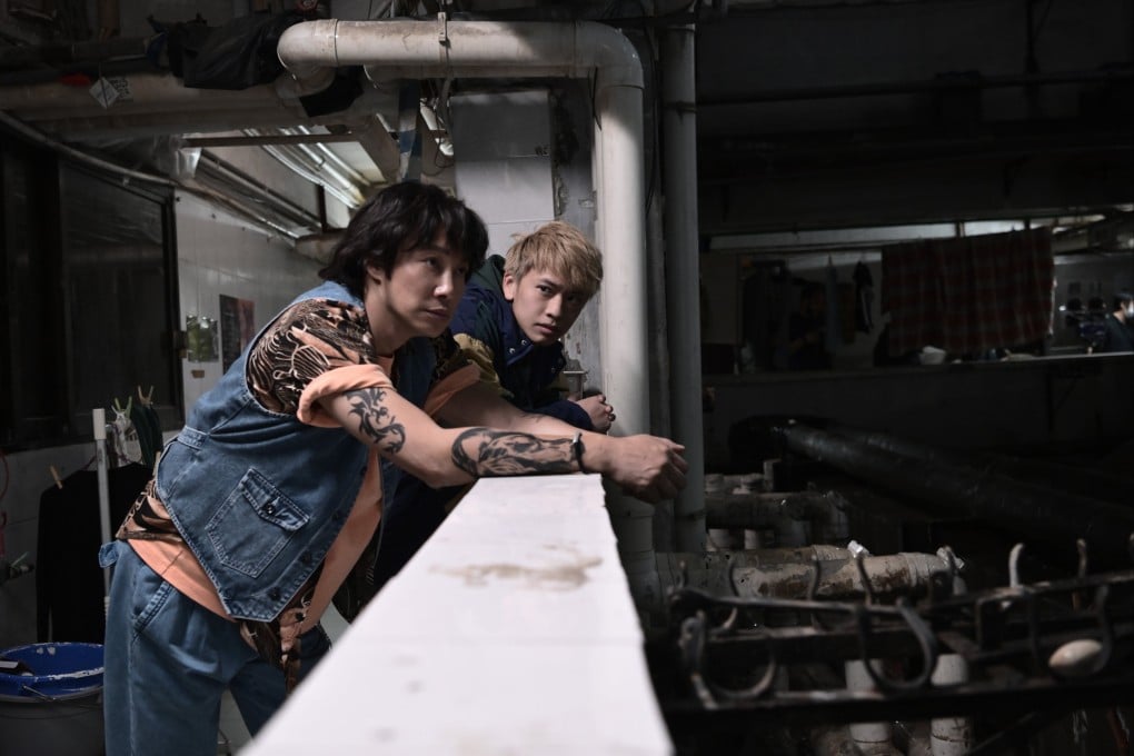 Patrick Tam and Locker Lam in a still from Fight for Tomorrow (category IIB, Cantonese), directed by Chan Tai-lee.