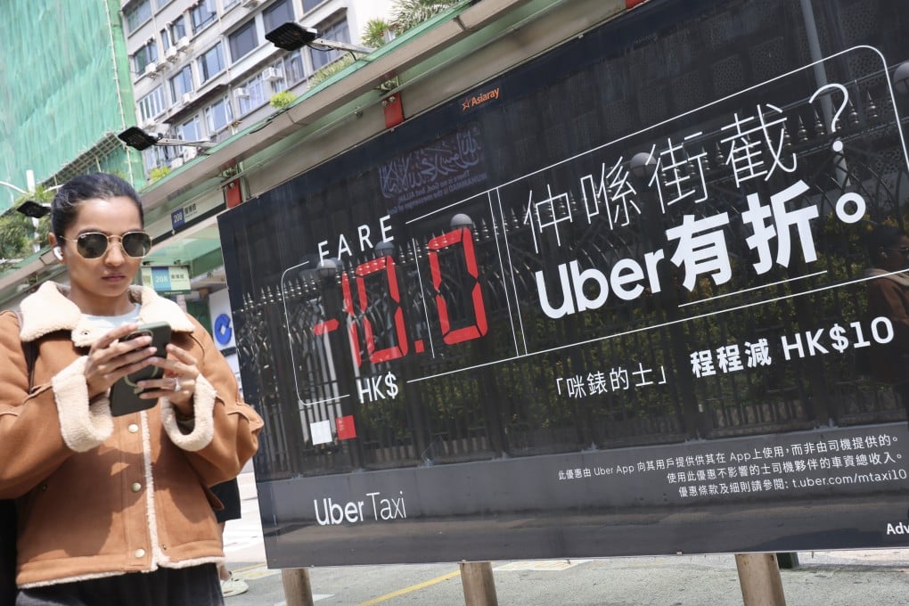 Uber has sent an email to its 1.5 million users and 30,000 drivers in Hong Kong, warning of possible higher fares and loss of income under new regulations proposed by the government. Photo: Jelly Tse