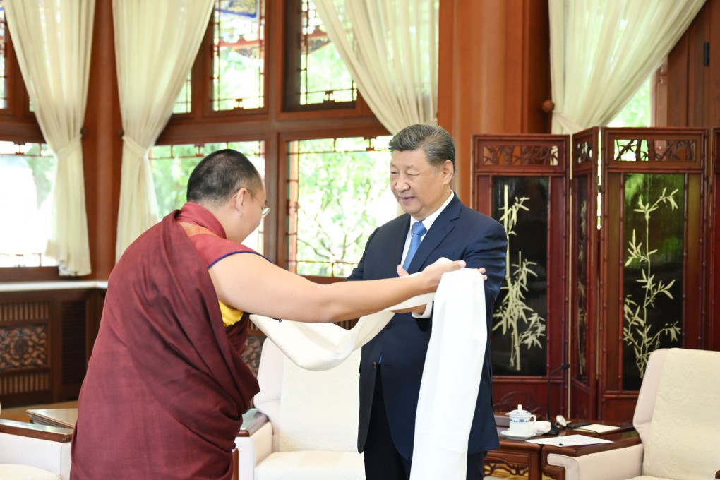 The latest warning echoes Xi Jinping’s comments during his recent meeting with the Panchen Lama. Photo: Xinhua