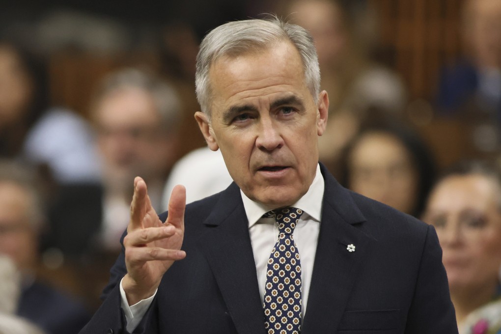 Canadian Prime Minister Mark Carney responds to a question in the House of Commons on Parliament Hill in Ottawa, Ontario, on Thursday. Photo: Canadian Press via AP