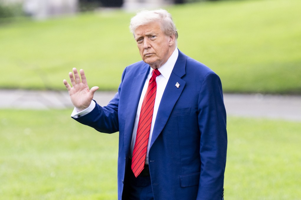 US President Donald Trump waves as he walks towards Marine One while departing the White House in Washington on Friday. Photo: ZUMA Press Wire/dpa