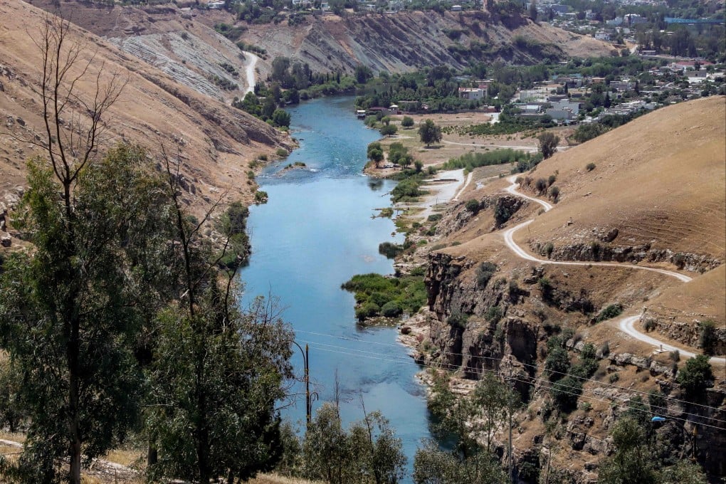 The Little Zab River pictured downstream of the Dukan Dam northwest of Iraq’s northeastern city of Sulaimaniyah in the autonomous Kurdistan region, on June 4. Photo: AFP