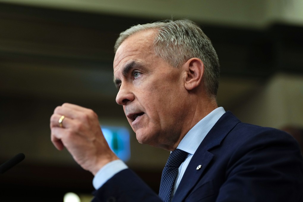 Canada’s Prime Minister Mark Carney speaks at a news conference in the Foyer of the House of Commons in Ottawa, Ontario, Canada, on Friday. Photo: dpa
