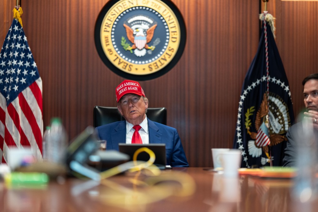 US President Donald Trump in the Situation Room of the White House on June 21. Photo: EPA-EFE/White House