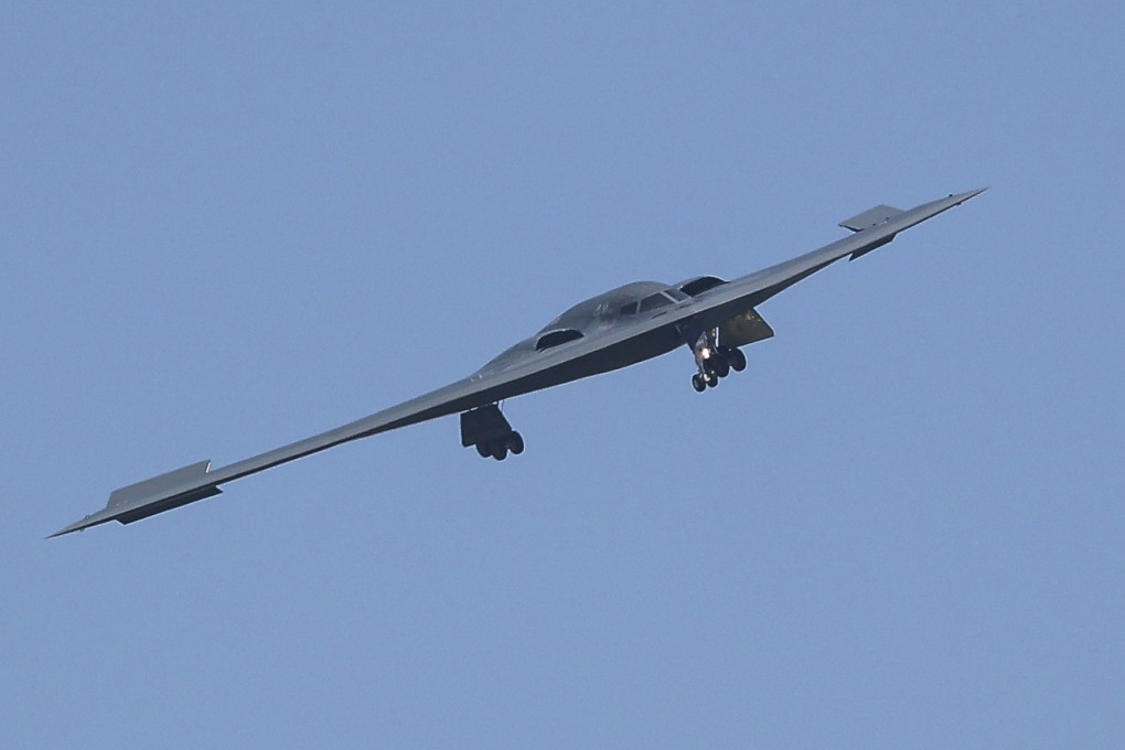 A B-2 bomber arrives at Whiteman Air Force Base in Missouri, after returning from a massive strike on Iranian nuclear sites on Saturday. Photo: AP
