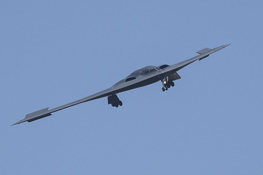 A B-2 bomber arrives at Whiteman Air Force Base in Missouri, after returning from a massive strike on Iranian nuclear sites on Saturday. Photo: AP