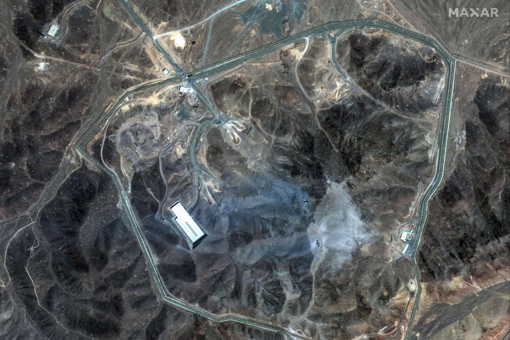 This satellite image provided by Maxar Technologies shows damage at the Fordow enrichment facility in Iran after US strikes on Sunday. Photo: via AP