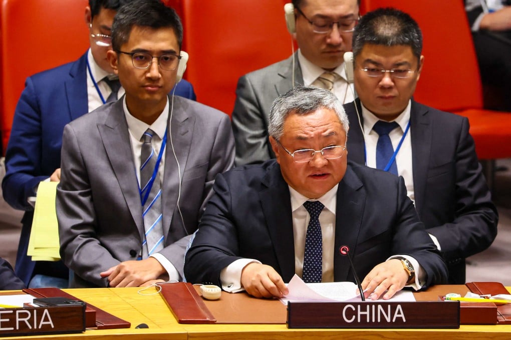Fu Cong, China’s ambassador to the UN, told a Security Council meeting on Sunday that the US had “dealt a heavy blow to the international nuclear non-proliferation regime”. Photo: Getty Images via AFP
