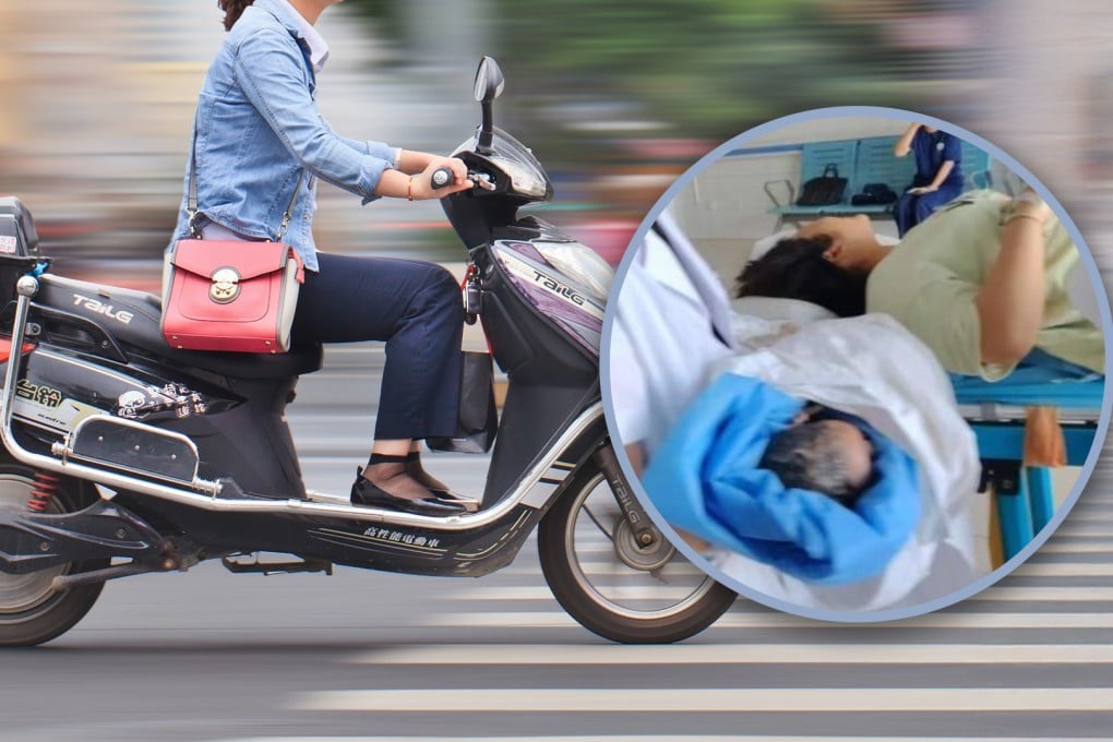 A Chinese woman visited the hospital due to stomach issues after lunch, only to unexpectedly give birth to a son. Photo: SCMP composite/Shutterstock/Douyin