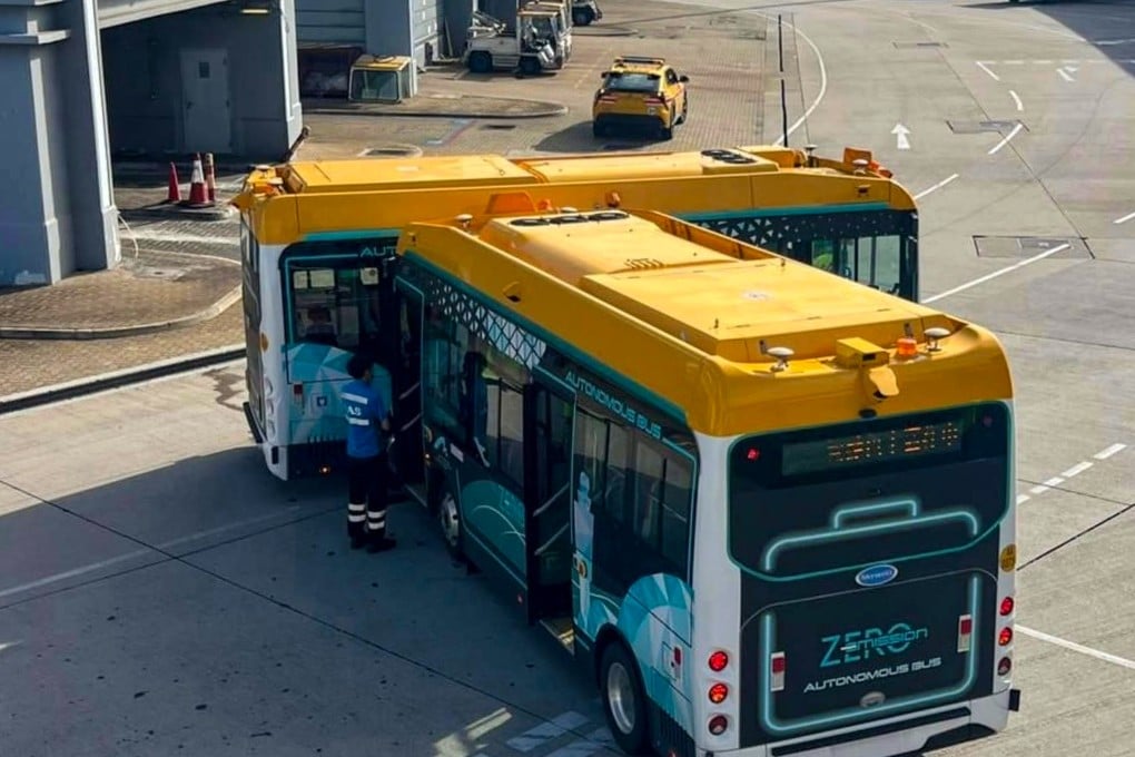 Two vehicles collided at a taxiway intersection near the southwest corner of Terminal 1 at the airport on Sunday. Photo: Handout