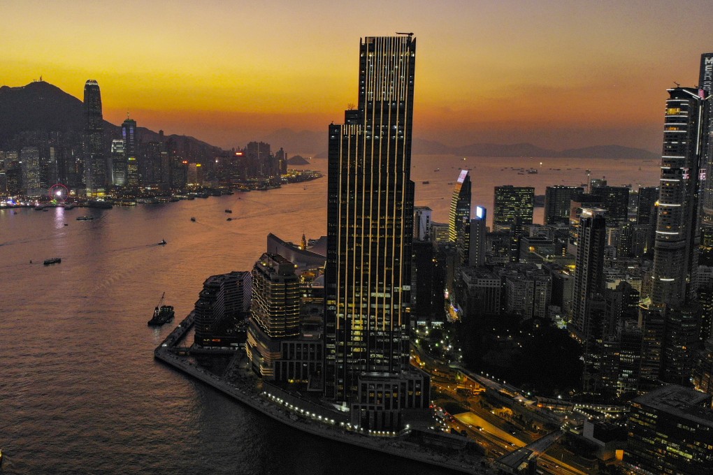 A sunset picture shows the Victoria Dockside development in Tsim Sha Tsui on December 19, 2018.
Photo: Martin Chan