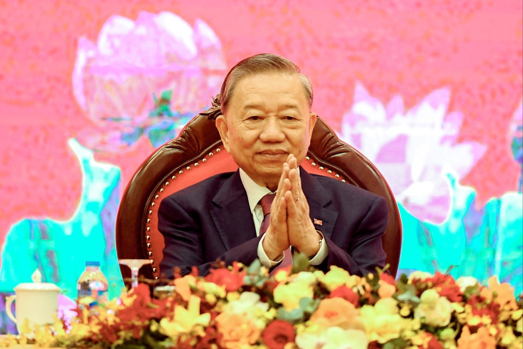 Communist Party of Vietnam General Secretary To Lam attends a press conference in Hanoi on August 3, 2024. Photo: AFP