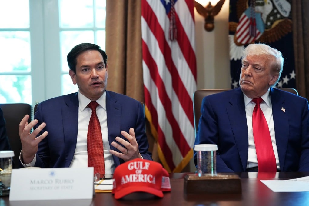 US Secretary of State Marco Rubio, pictured with President Donald Trump at the White House in April, has urged China to use its diplomatic influence to dissuade Iran from closing the Strait of Hormuz. Photo: TNS